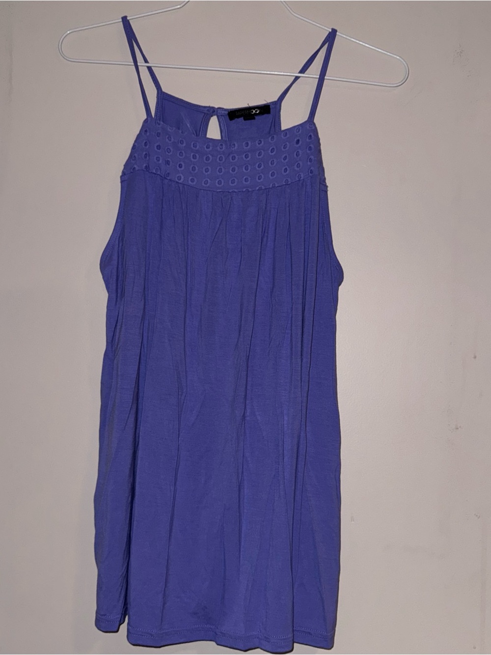 Papermoon Purple Eyelet Yoke Camisole Tank